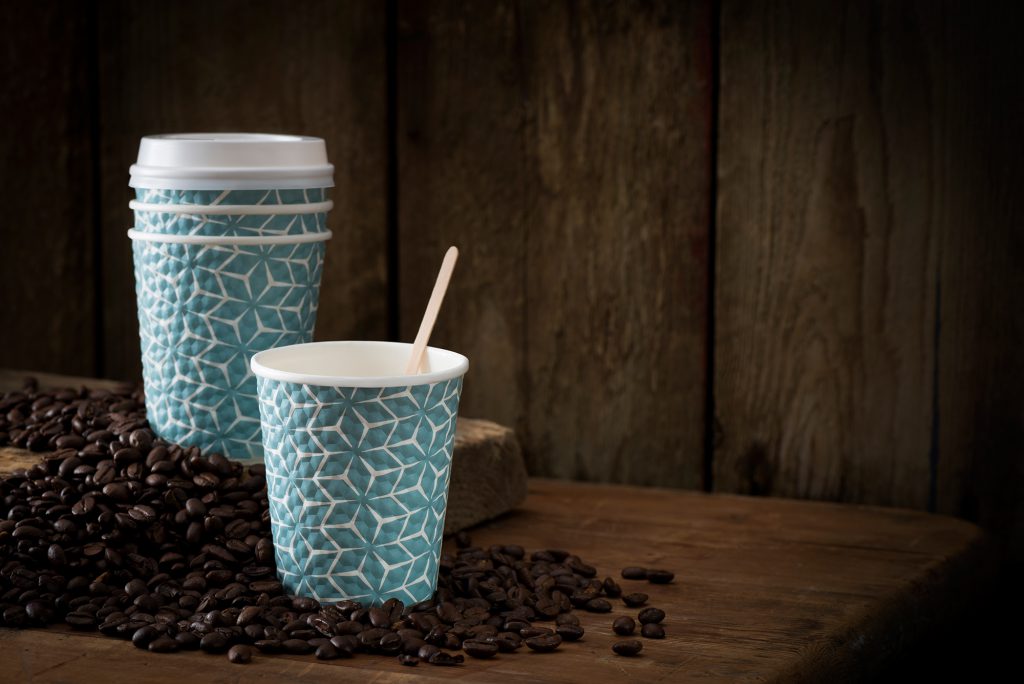 Disposable takeaway coffee cups