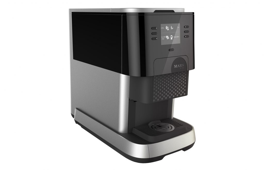 Flavia C500 coffee machine from the side
